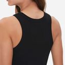 Forever 21 Cropped Ribbed Tank Top in Black Photo 5