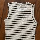 BB Dakota What's The Rouche Dress Size S, sleeveless, Striped White/black Photo 6