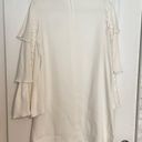 Alexis  Marianne Dress in Ivory ruffle tiered sleeve high neck medium m Photo 8