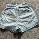 American Eagle Blue and White Pin Stripped Jean Shorts Photo 1