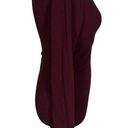 BB Dakota  Steve Madden Burgundy Ruched Ribbed Bodycon Dress Women's Size Medium Photo 3