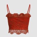 Cider Red Lace Tank Top Photo 3