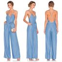 Lovers + Friends  denim jumper pantsuit size small new with tags Photo 1