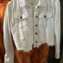 Hidden Alley White Denim Jean Jacket Photo 0