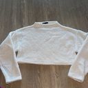 Forever 21 cropped fluffy long sleeve top Photo 0