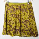 Patagonia  Water Girl Green Brown Floral Swim Skirt Size Small Photo 0