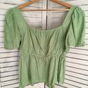 Draper James Green Peplum Top, XXL Photo 1