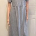 Isabel Maternity NWT  Size Small Gray Tie Waist Tee Tshirt Dress Photo 2