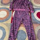 Lounge Tiger Print  Two Piece Matching Set Sweatsuit Sweatshirt Joggers Medium Photo 5