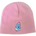 Care Bear Womens Pink Knit Beanie Grumpy Bear O/s Retro 90s Y2k Barbie Core Photo 0