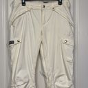 Burton Women's  White Snowboard Skiing Gear Dryride Cargo FLY Pants Size Med EUC Photo 1