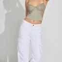 Garage White Cargo Pants Photo 0