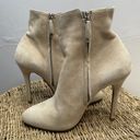 RALPH LAUREN COLLECTION Purple Label Neutral Suede Leather Ankle Heels Booties Size 7 Photo 2