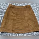 Old Navy Womens  suede mini skirt Sz 4 Photo 1