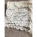 PilyQ New.  ivory lace coverup shorts. Retails $144.  XS/S Photo 4