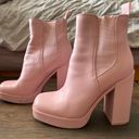 Steve Madden  Pink Leather Triple platform Boots Photo 6