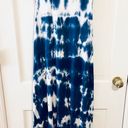 Acemi blue/white tye dye sleeveless dress boho Photo 0