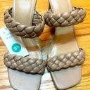 A New Day NWT  Basil Heels, Woven Braided Slip On Sandals, Mules, Womens Size 9.5 Photo 0