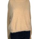 The Moon Sun and Womens Pullover Sweater Funnel Neck Fuzzy Long Sleeve Knit Beige XS Photo 1