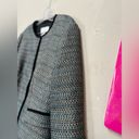 Hugo Boss  Women Colorful Tweed Scoop Neck Snap Button Academia Blazer Jacket 10 Photo 2