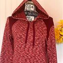 Danskin  Now Active Sweatshirt Red Hooded Photo 3