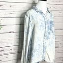 Velvet Heart  Acid Wash Tencel Chambray Denim Button Up Shirt Women’s Size Large Photo 1