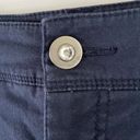 Style & Co Split Hem Grommet Rhinestone Capris Cropped Pants Navy Blue Photo 4