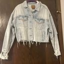 American Eagle Outfitters Cropped Denim Jacket Photo 0