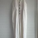 Urban Outfitters White Linen Overalls Photo 1