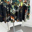 Tiana B Abstract Floral Beaded Neck Ruffle Hem Shift Dress Brown Multi 14 Photo 6