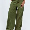 Princess Polly Paigey Green Drawstring Relaxed Fit Wide Leg Pants 2 Photo 1