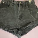 Rolla's  Mirage Black Denim Jean Shorts High Rise Loose Fit Size 26 Photo 6