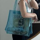 New! Clear Tote bag Blue Photo 2