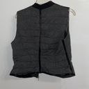 White House | Black Market NWT $130  Grey Knit Quilted Zip Front Vest S Photo 4