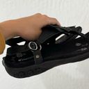 Black Therafit Capri Women's Adjustable Leather Sandal Flower Top 8.5 Photo 8