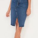 Old Navy NWT  Midi Denim Skirt Higher High Rise - Secret Slim Pockets - Size 18 Photo 8