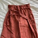 ZARA Burnt Orange Linen pants Photo 1