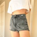 Denim & Co  Floral Bejeweled Jean Shorts Photo 1