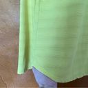 Zyia  Active Subtle Stripe Long Sleeve Tee Size Medium Neon Yellow Photo 3