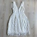 Lulus Lulu’s Beloved Bloom Ivory Midi Dress M Lace Cutouts Wedding Engagement Bridal Photo 6