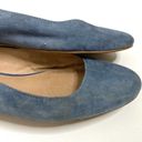 Madewell  April Ankle Wrap Blue Suede Ballet Flats Photo 7