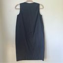 Everlane The Cotton Poplin Black V-Neck Tank Dress 00 Photo 10