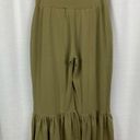 Matilda Jane  Olive Green Big Ruffle Bottom Pants Sz.S Photo 7