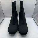 MIA  Erika Fly Knit Booties Dress Boots size 9.5 fabric black heel Photo 1