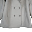 Bernardo  Womens L Double Breasted Faux Fur Coat in Cream NEW Photo 5