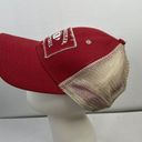 Budweiser  Beer Football Vintage Hat Red Adjustable Strapback Distressed Cap OS Photo 2