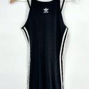 Adidas  Adicolor Classic Fitted Summer Mini Dress Black White Women's XS Photo 2