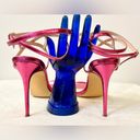 Lulus Sydd Pink Ankle Wrap High Heel Sandals Size 8.5 Photo 8