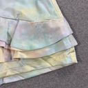 DO+BE  Collection Ruffle Skort Women's Large Tie-Dye Pink/Yellow Tiered New Photo 1