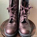 Call it spring NWOT:  Burgundy Motorcycle Boots- Size 9 Photo 1